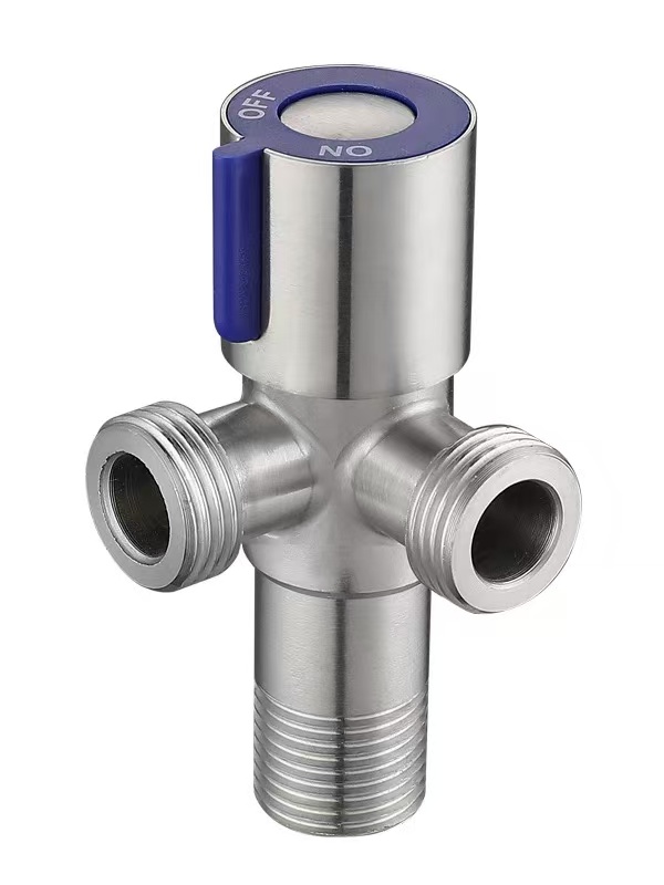 Blue Handle 90° Dual Outlet សន្ទះបិទបើកបីផ្លូវ
