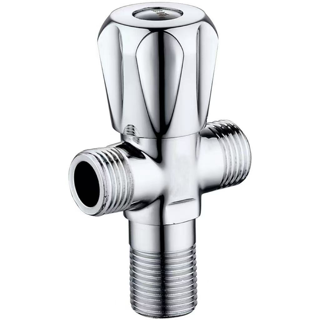 Electroplated Petal Handle សន្ទះបិទបើកបីផ្លូវ Electroplated Petal Handle សន្ទះបិទបើកបីផ្លូវ