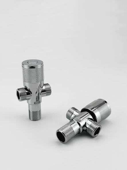 Knob-Type Dual-Outlet វ៉ាល់ចែកចាយទឹកបីផ្លូវ