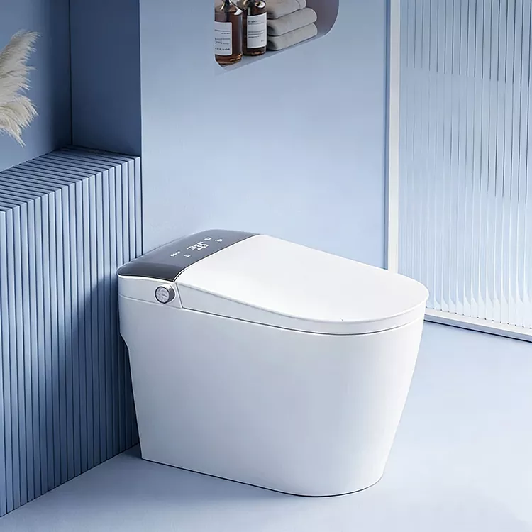 អេក្រង់ធំ Digital Display Knob Smart Toilet