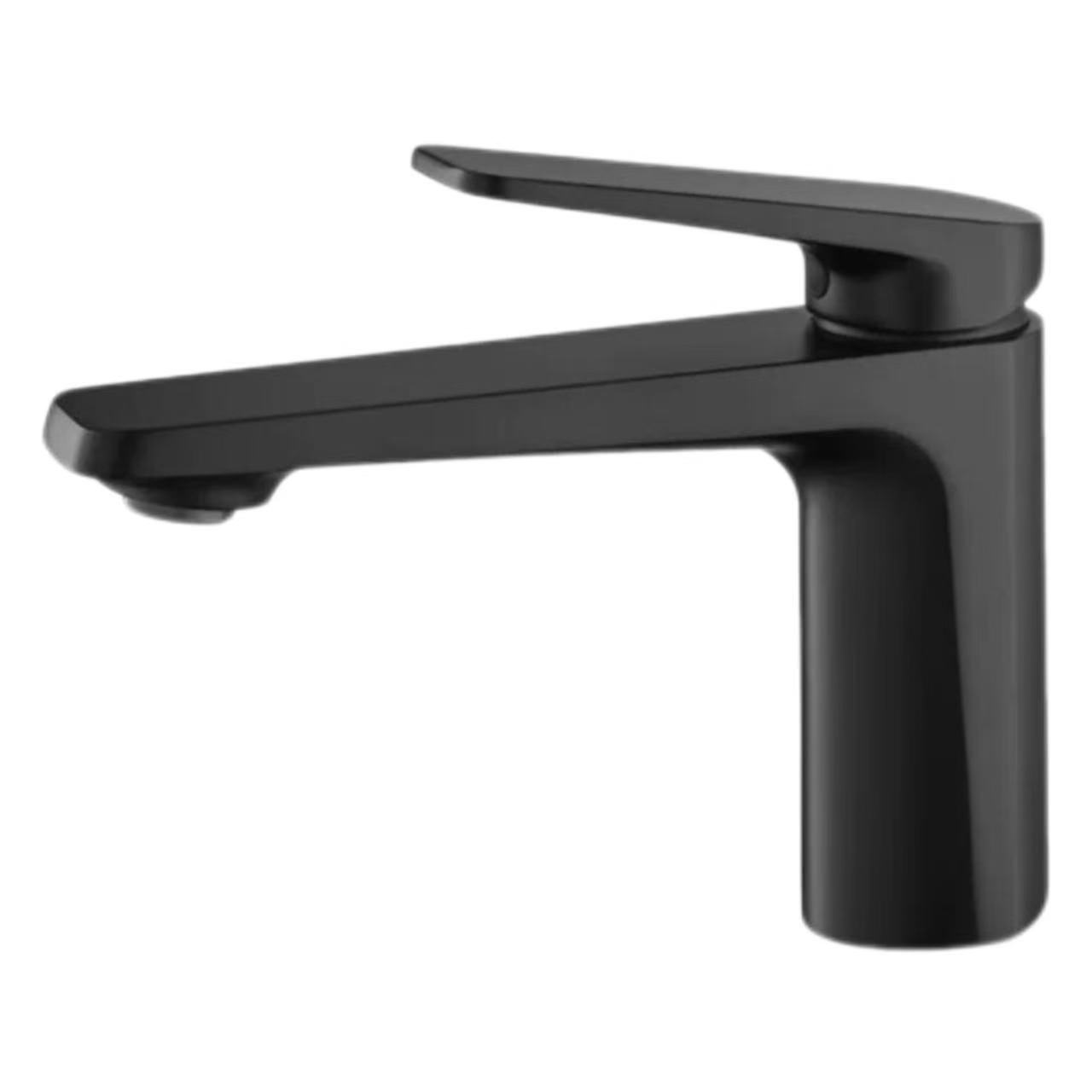Matte Black Long-Handle Minimalist faucet