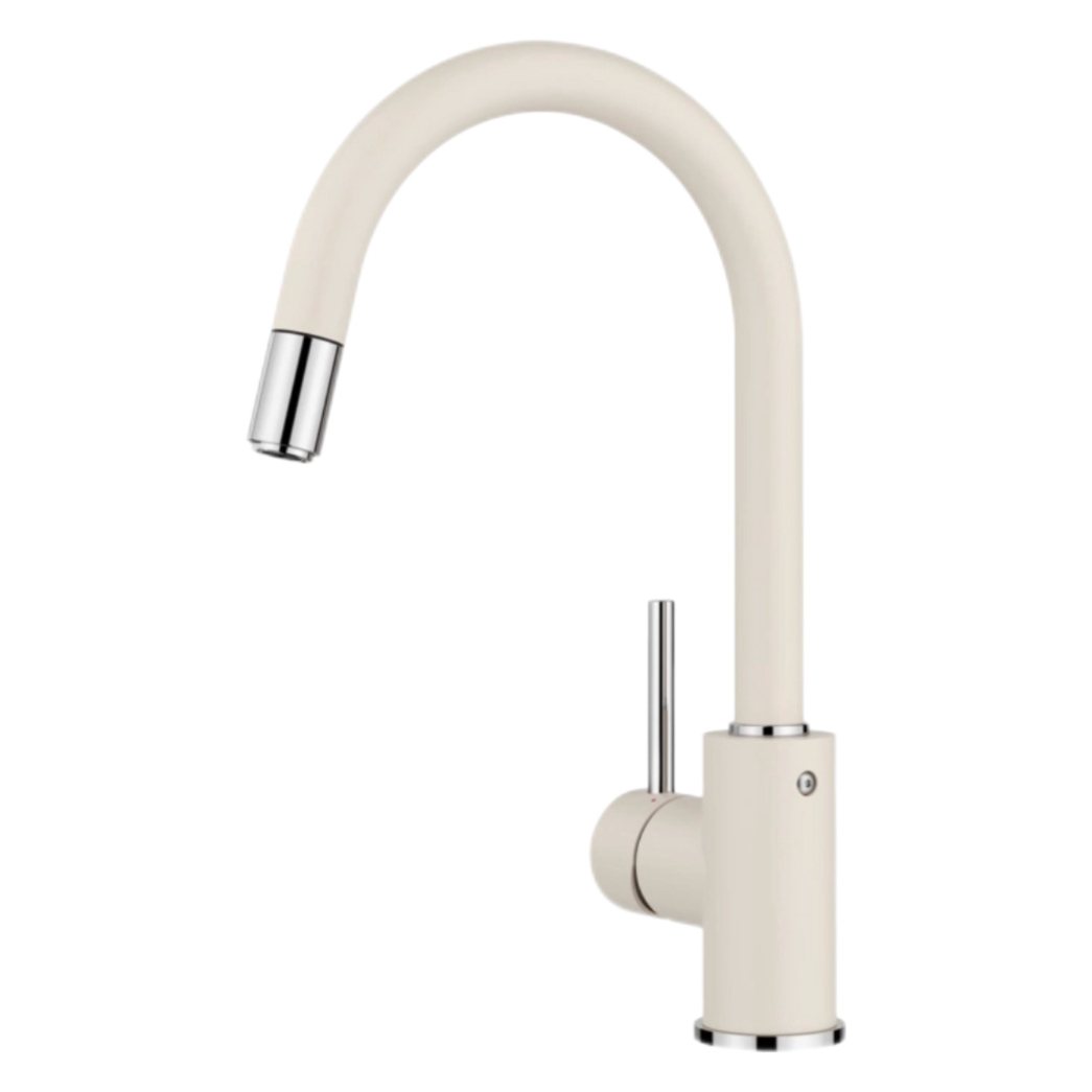Gooseneck ផ្ទះបាយតូច និងត្រជាក់ដែលទាញចេញ faucet