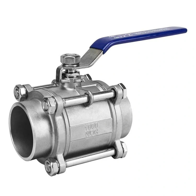 ដំឡើងរហ័សជួសជុល 3PC Butt-Weld Ball Valve