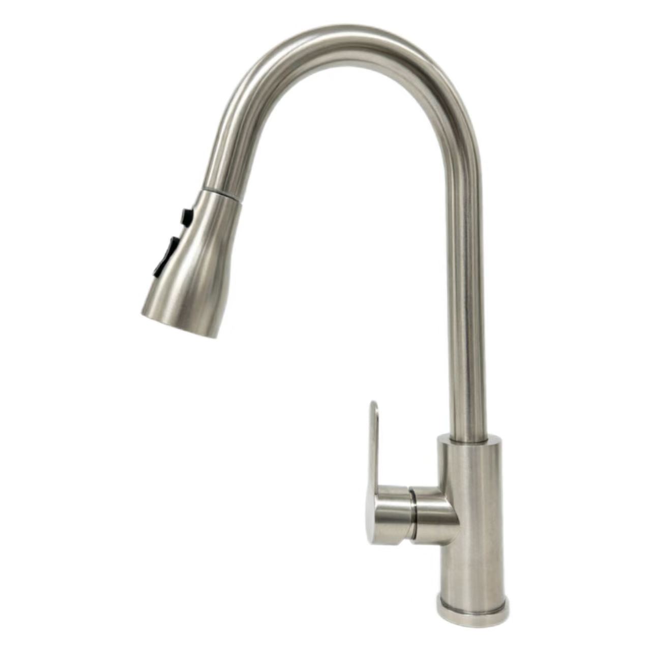 Swan-Neck Pull-Out Kitchen Hot and Cold Faucet Swan-Neck Pull-Out Kitchen Hot and Cold Faucet