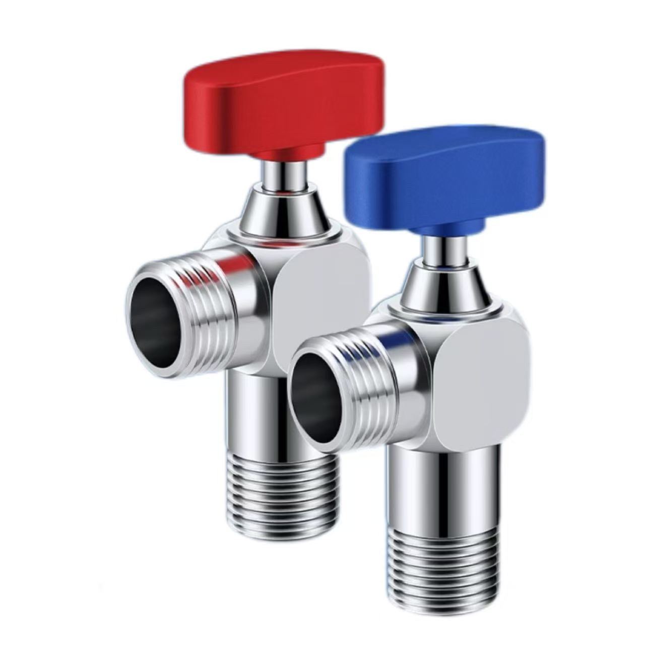 T-Handle Red និង Blue Distinguishing Angle Valve